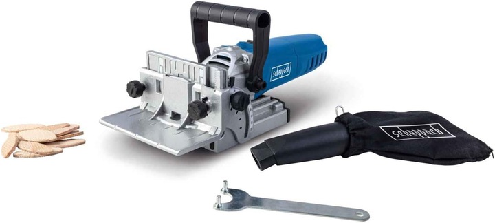 Actual product image Scheppach BCJ900 Flachdübelfräse inkl. 60 Stück Flachverbinder & Staubbeutel