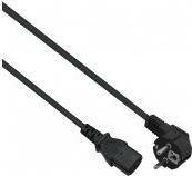 Actual product image Helos Power cable CEE 7/7 (M) angled to IEC 60320 C13 straight (1 m)