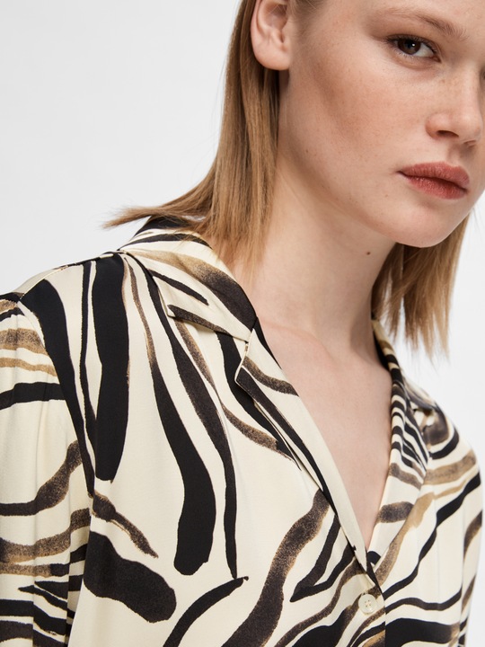 Produktbild Selected Femme Satin Print Hemd (38)