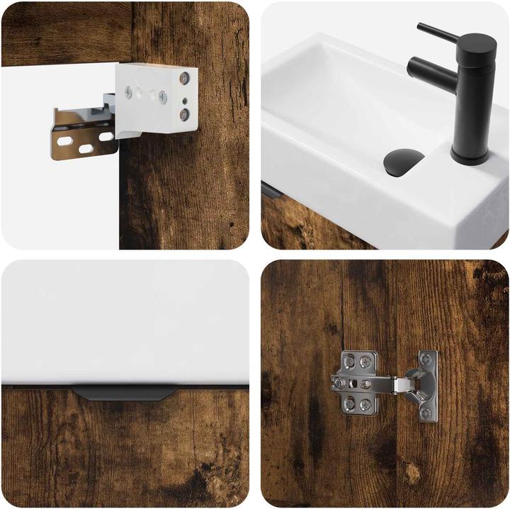 Produktbild vidaXL Badezimmerschrank (45.50 x 22.50 x 84 cm)