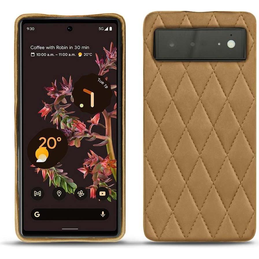 Thumbnail - Noreve Lederschutzhülle (Google Pixel 6), Smartphone Hülle, Braun