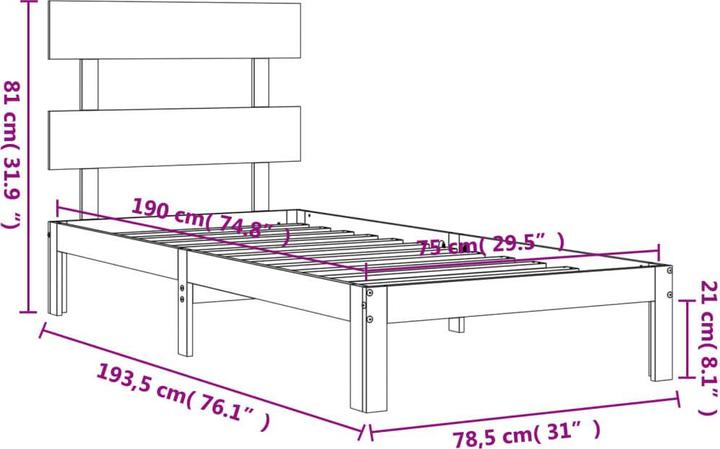 Image du produit VidaXL Dachan (75 x 190 cm)