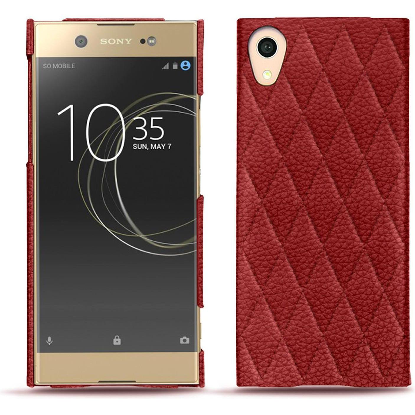 Noreve Lederschutzhülle (Sony Xperia XA1 Ultra), Smartphone Hülle, Rot