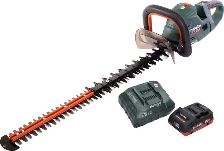Immagine prodotto Metabo HS 18 LTX BL 65 Taille-haie sans fil 18 V 60 cm brushless + 1x batteria 4.0 Ah + caricatore (Batteria ricaricabile)