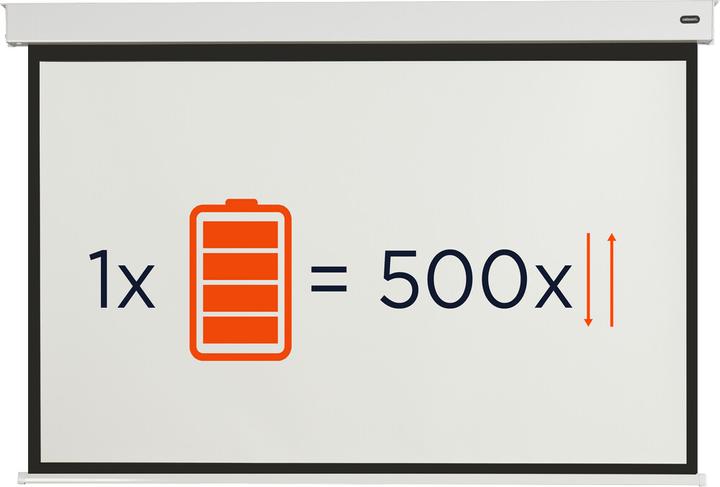 Actual product image Celexon V2.0 Battery Professional Plus 280 x 210 cm Motorised Screen (4:3)