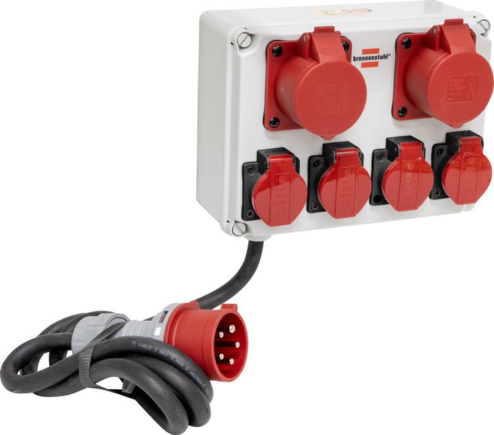 Actual product image Brennenstuhl Compact mini distributor BKV 2/4 T IP44 11536 (6x, CEE 16/5, Type 25)