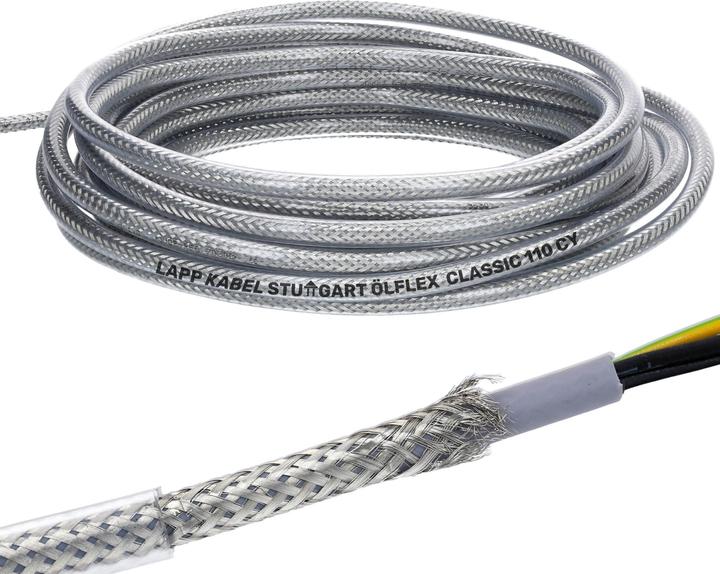 Image du produit Lapp 10 mètres 1135207 Ölflex Classic 110 CY câble de commande blindé 7x1 mm² avec gaine de protection (10 m)