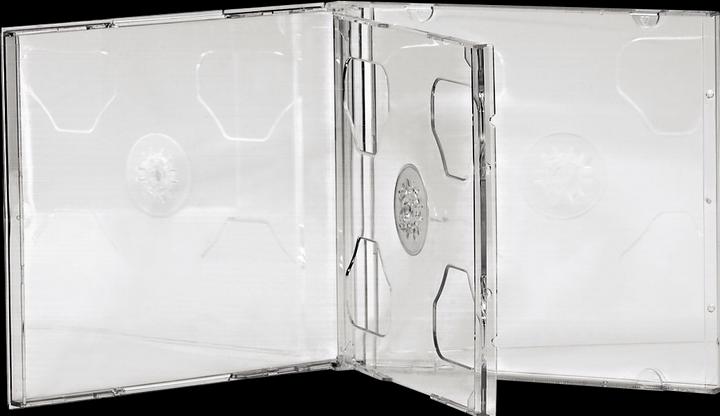 Actual product image Hama CD Double Box 5-pack Transparent Jewel Case