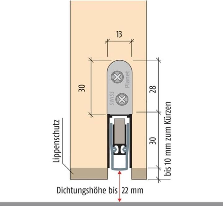 Produktbild Planet Türabsenkdichtungen HS