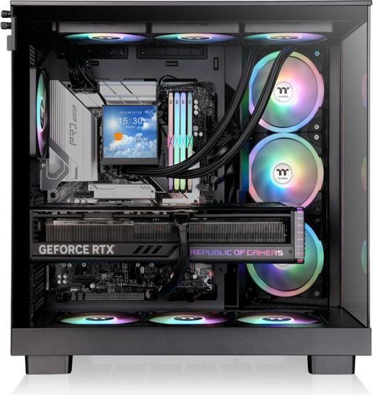 Produktbild Thermaltake Geh View 380 XL WS Midi Tower "ARGB" Black retail (ATX, Mini-ITX, mATX)