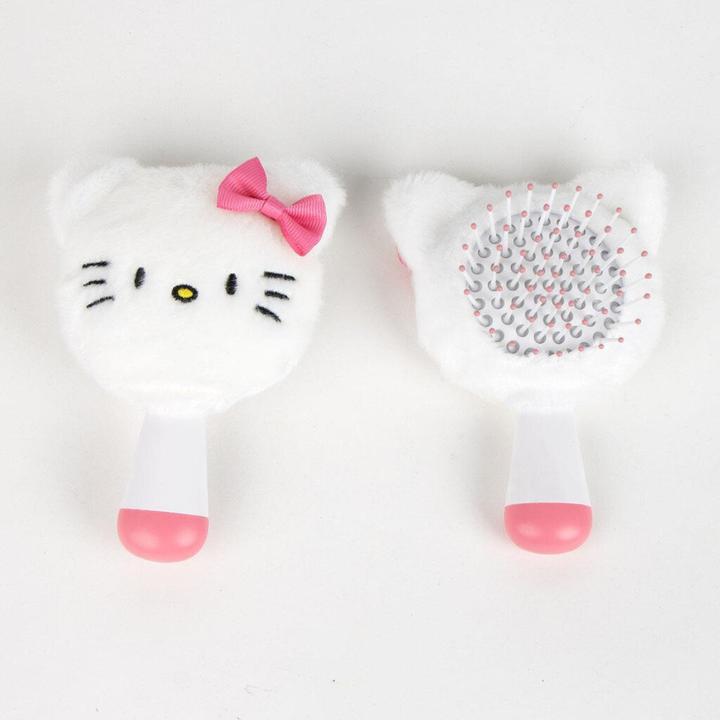 Hello Kitty White mini Plüschhaarbürste 13 cm
