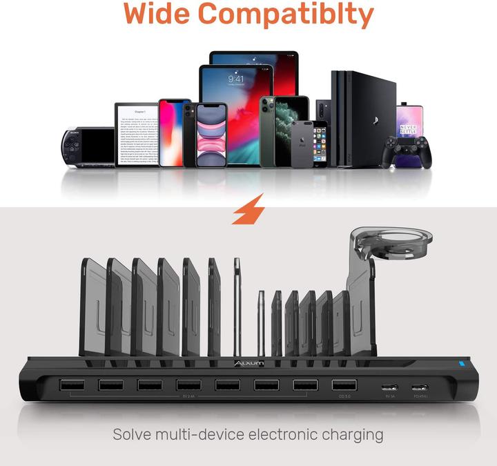 Image du produit Alxum Station de charge 10 ports USB C