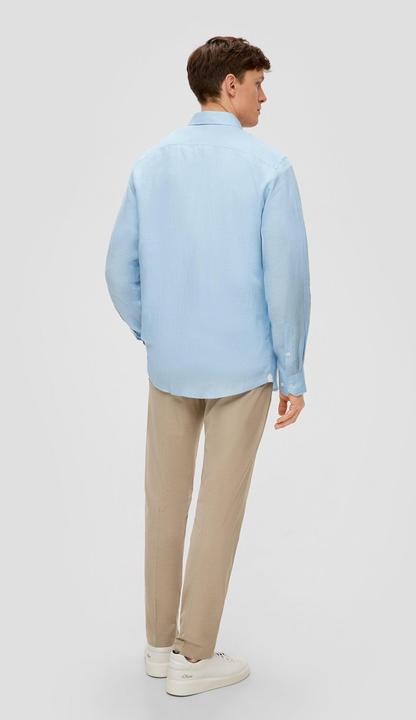 Produktbild S.Oliver Hemd Glänzendes Tailored Fit Hemd aus Leinen (40)