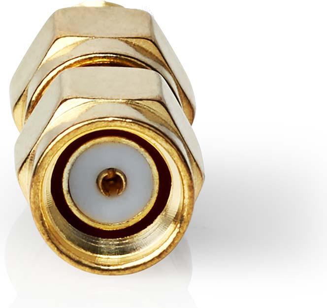 Produktbild Nedis SMA Adapter | SMA-Stecker Reverse Polarity | SMA-Buchse | Vergoldet | 50 Ohm | Gerade | Kupfer (Antennenkabel)