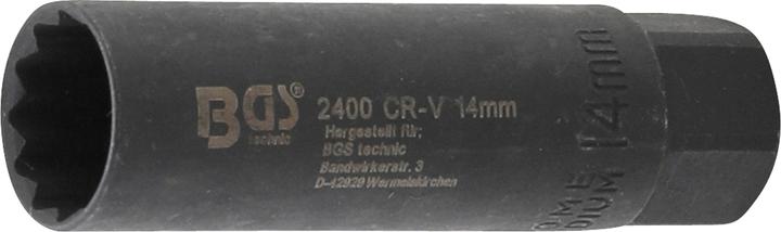 Produktbild BGS Zündkerzen-Einsatz Sechskant Antrieb Innenvierkant 10 mm (3/8") SW 14 mm