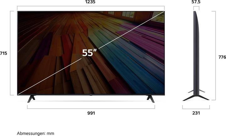 Produktbild LG 55UT80006LA (55", UT80, LED, 4K, 2024)