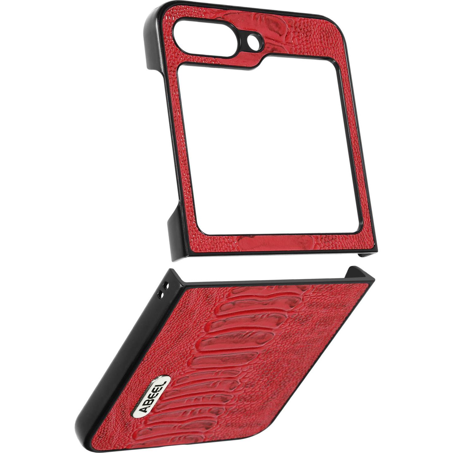 Thumbnail - Abeel Leather Snake Series (Samsung Galaxy Z Flip5), Smartphone Hülle, Rot