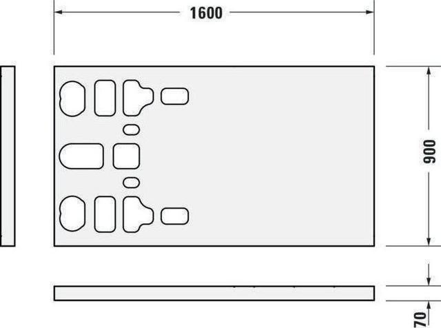 Image du produit Duravit Receveur de douche rectangulaire STONETTO 1000x900x50mm blanc