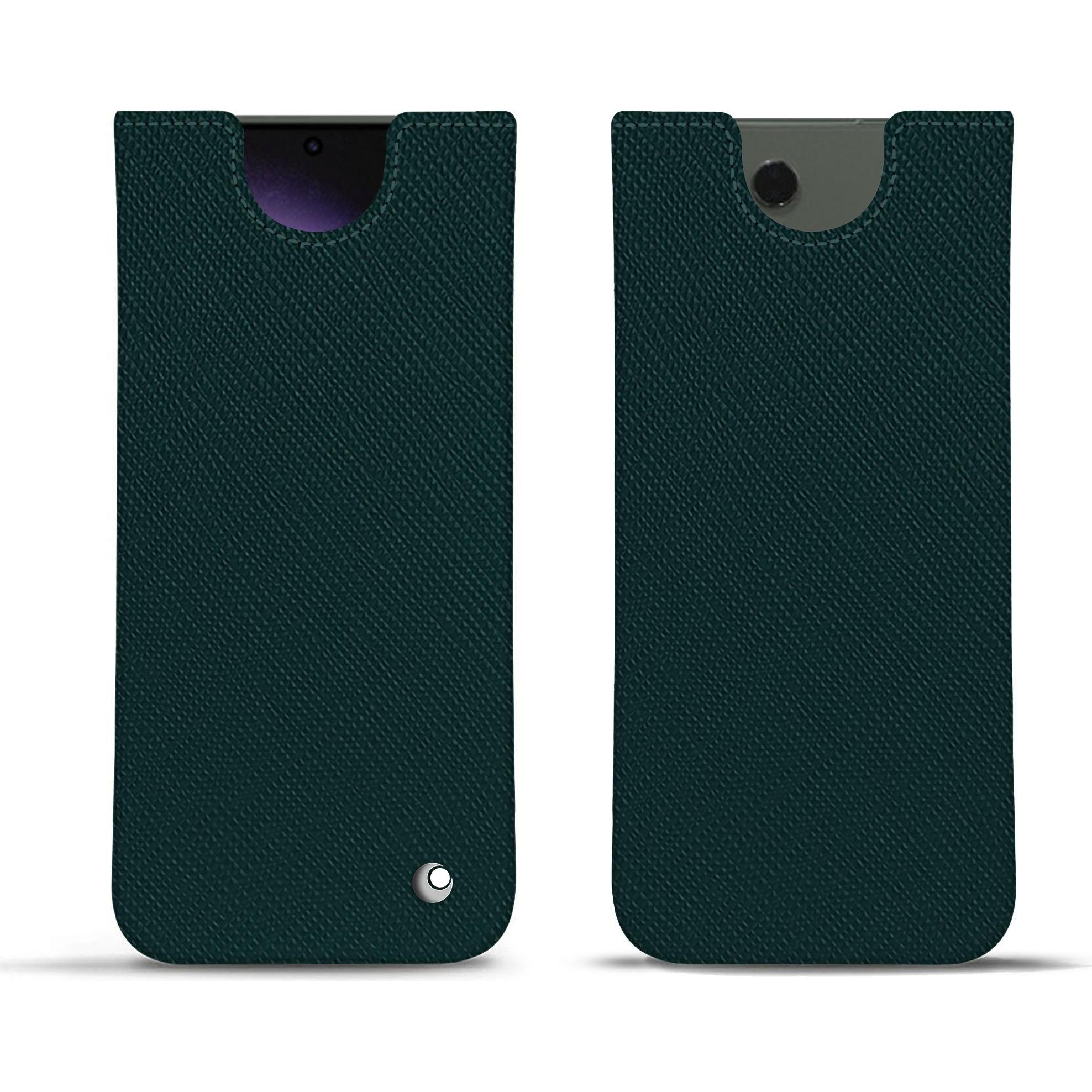 Noreve Lederschutzhülle (Samsung Galaxy S24 Ultra), Smartphone Hülle, Grün