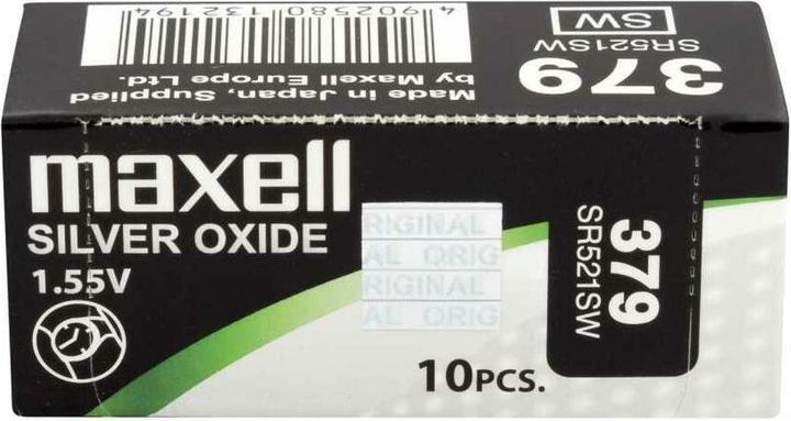 Actual product image Maxell Silver Oxide SR521SW (1 pcs., SR63, 16 mAh)