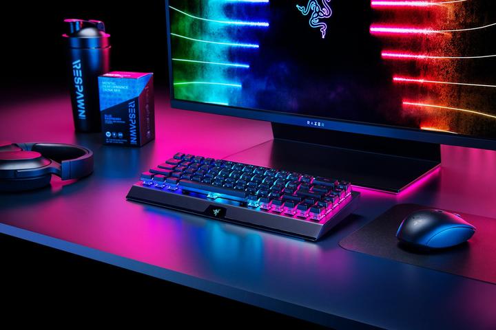 Image du produit Razer BlackWidow V3 Mini HyperSpeed - Phantom Pudding Edition (USA, Filaire, Sans fil)
