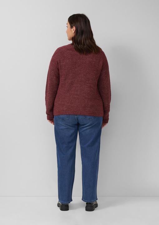 Produktbild s.Oliver Strickpullover Weicher Strickpullover im Relaxed Fit mit V-Ausschnitt (52)