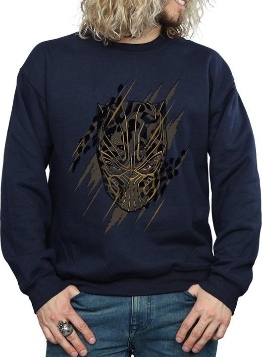 Produktbild Schwarzer Panther Gold Kopf Baumwolle Sweatshirt (S)