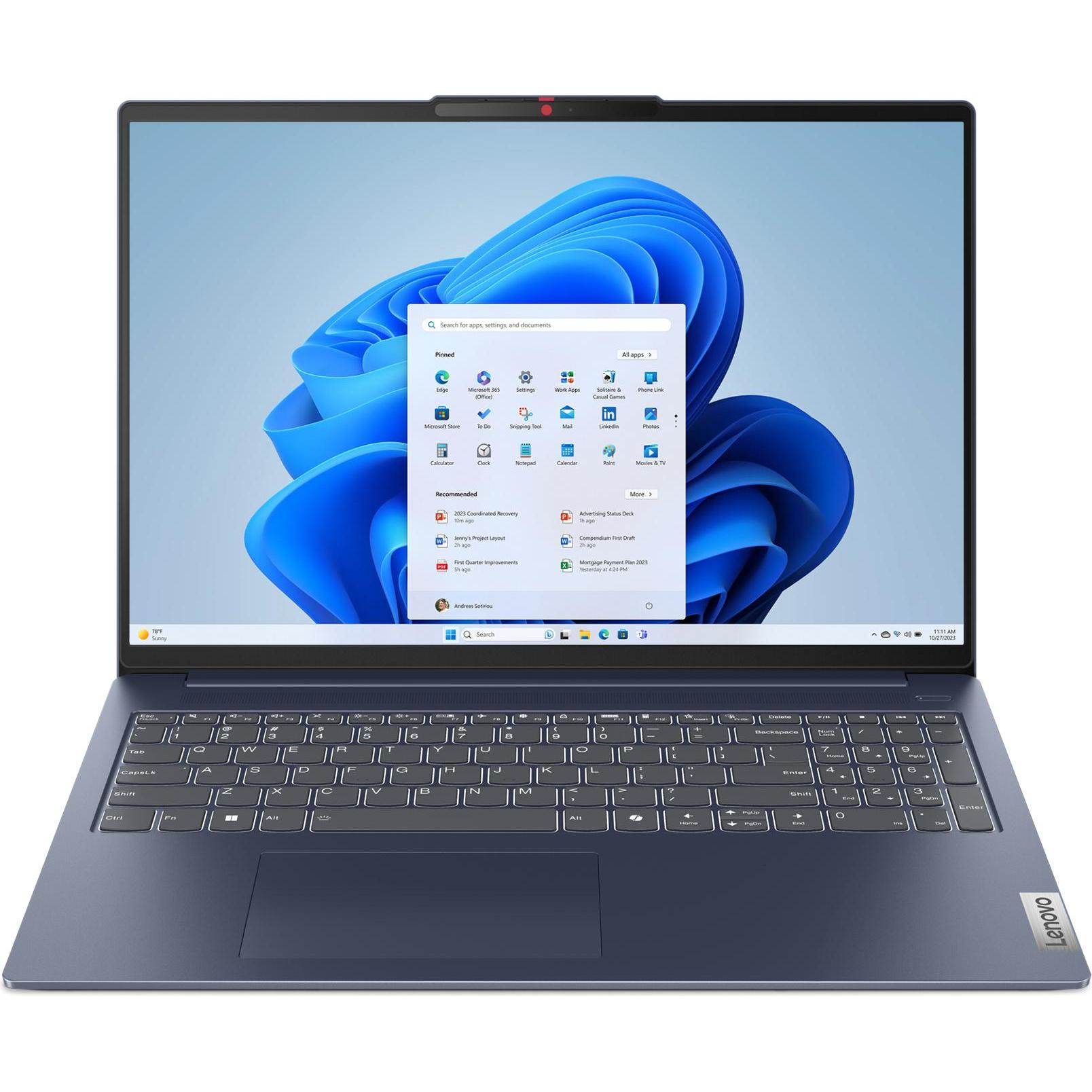 Thumbnail - Lenovo IdeaPad Slim 5 (16", AMD Ryzen 5 8645HS, 16 GB, 1000 GB, DE), Notebook, Blau