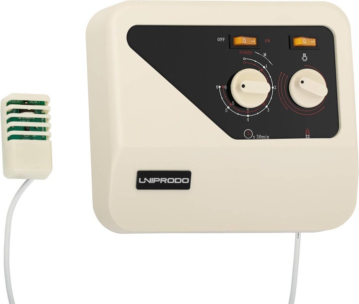 Uniprodo Saunasteuergerät Saunasteuerung Sauna Controller Sauna Steuergerät 400V 3N