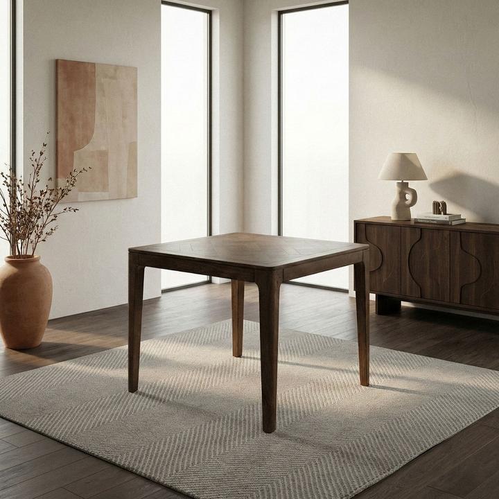 Actual product image FineBuy Esstisch Massivholz Quadratisch 80cm Esszimmertisch Küchentisch Tisch 4 Personen