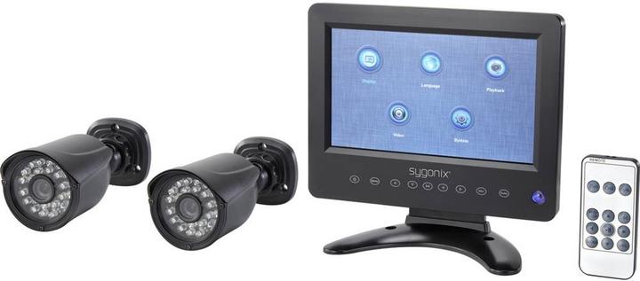 Sygonix Surveillance camera set AHD 2 channel with cameras 1280 x 720 pixel (1280 x 720 pixels)
