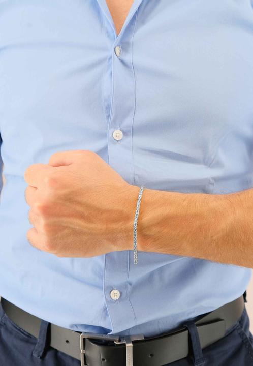 Immagine prodotto Muau Catena del Re (19 cm, Oro bianco 750/18 carati)