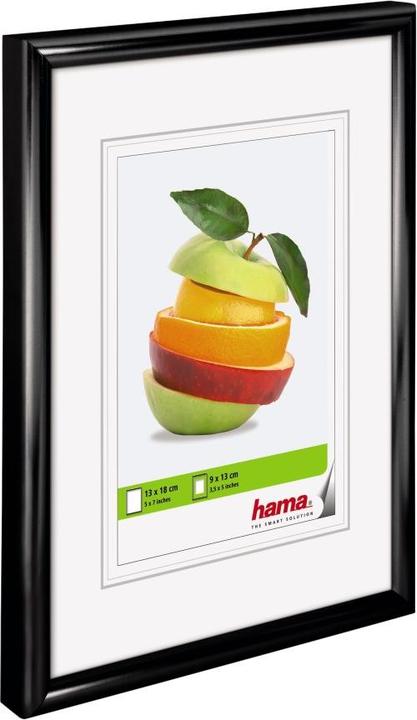 Image du produit Hama Cadre en plastique Sevilla, noir (13 x 18 cm)