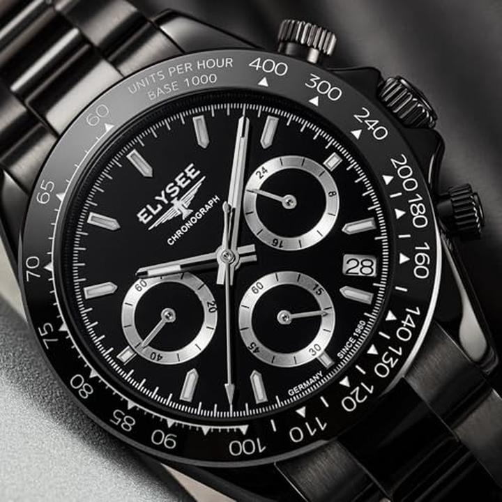 Actual product image Elysee Sport Chronograph Water Resistant Date Display Timepiece (Sports watch, Chronograph)