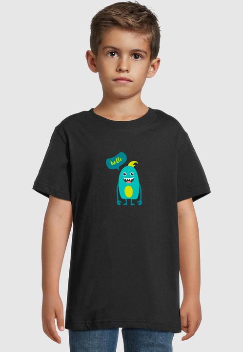 Image du produit Merchcode Kids Monster Hello - Basic Tee - 184905 (122, 128)