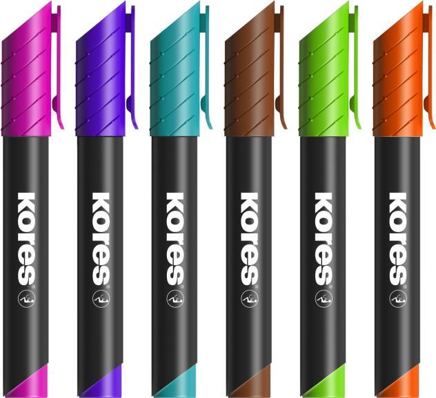 Image du produit Kores Marqueur permanent, pointe ogive (1x)