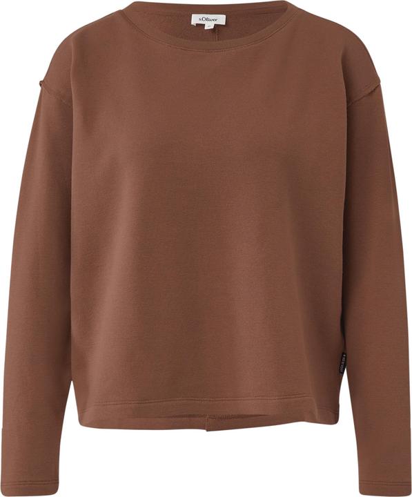 Produktbild s.Oliver Sweatshirt Verkürztes Sweatshirt mit Naht-Details (46)