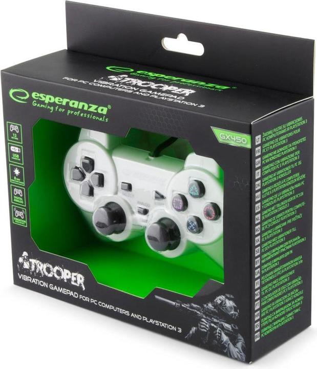 Produktbild Esperanza EGG107W Gamepad (PS3, PC)