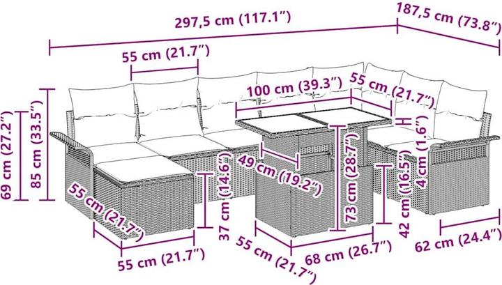 Produktbild vidaXL Rowen