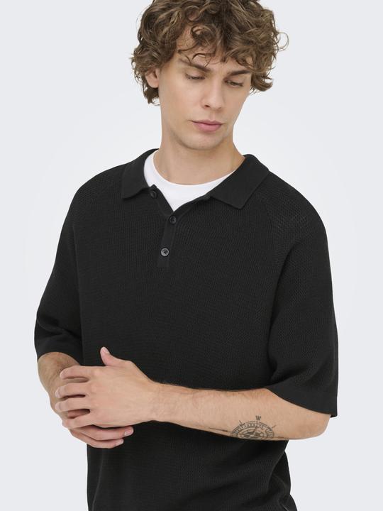 Produktbild Only & Sons ONSJAMES Gestricktes Poloshirt Polo (XS)