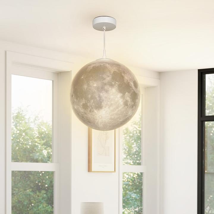 Produktbild Homcom Pendelleuchte ABS Weiss (E27, 806 lm)