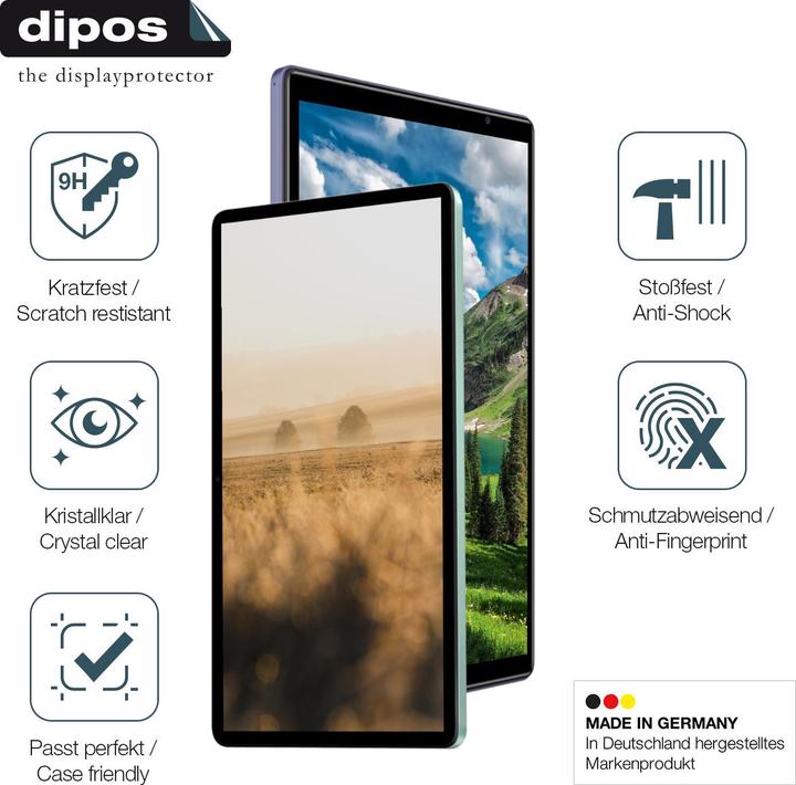 Produktbild Dipos Anti-Shock Displayschutz 9H (1 Stück, Honor Pad X9)