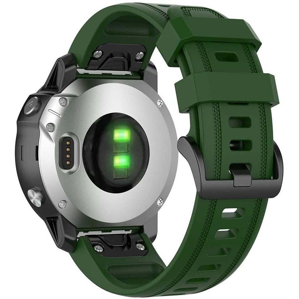 Thumbnail - Strap-it Silikonarmband (20 mm, Silikon), Uhrenarmband, Grün