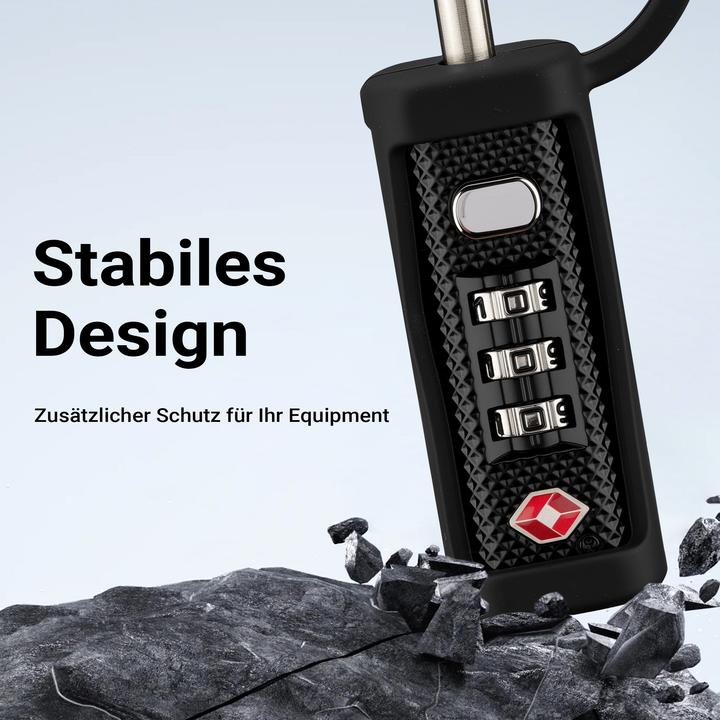 Immagine prodotto Wiltec Waffenkoffer Zahlenschloss Kofferschloss Gewehrkoffer Vorhängeschloss