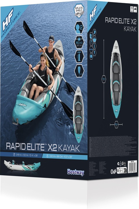Actual product image Bestway Hydro-Force Kayak Set Rapid Elite X2 312 x 98 x 44 cm (2 pers.)