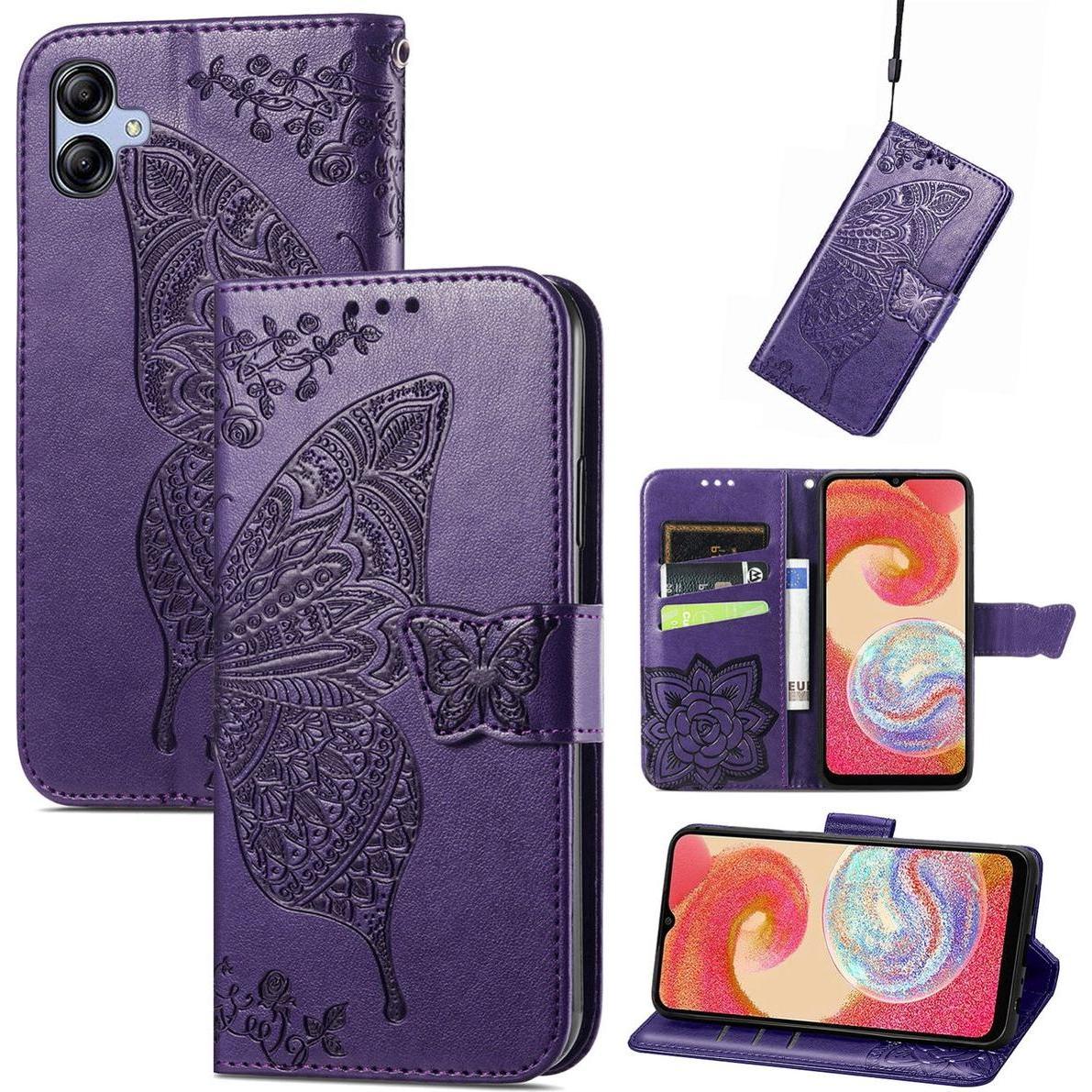 Thumbnail - König Design Hülle Handy Schutz für Samsung Galaxy A04e F04 M04 Case Cover Tasche Wallet Etui (Samsung Galaxy A04e), Sma...