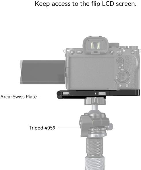 Image du produit SmallRig Foldable L Bracket for Sony Alpha 7R V / Alpha 7 IV / Alpha 7S III