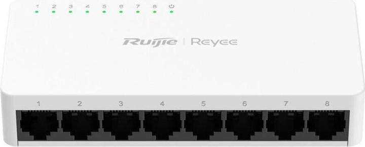 Produktbild Ruijie 8-Port Gigabit unmanaged Switch, 8 Gigabit RJ45 Ports, Plastic Case (8 Ports)