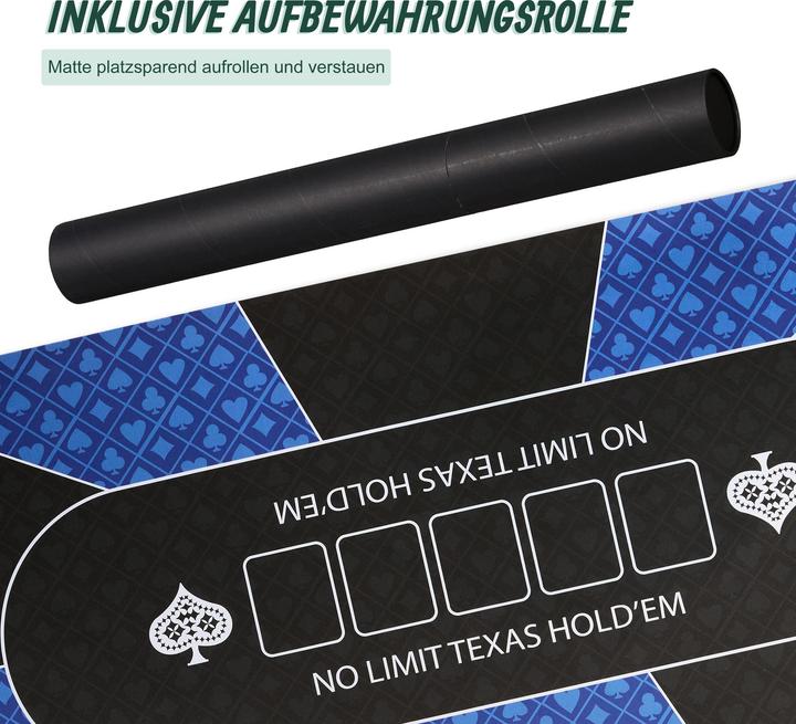 Image du produit Relaxdays Pokermatte 120 x 60 cm