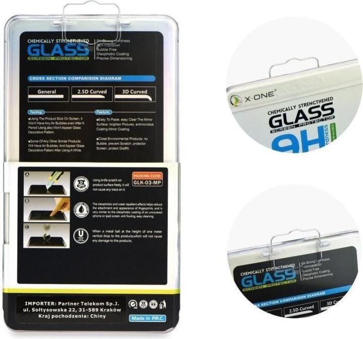 Produktbild X-One Protective glass Tempered Glass - for iPhone X/Xs 3D Full Cover black (1 Stück, Apple iPhone XS)